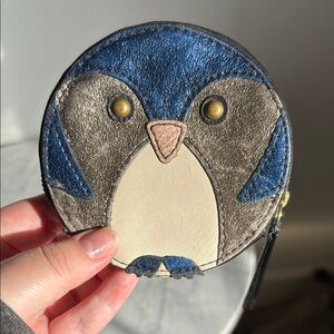 FOSSIL Owl-Shaped Leather Coin Purse
